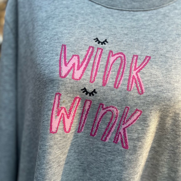 Kate Spade β οΈ Wink Wink π Sweatshirt, XL, EUC, Grey - Picture 5 of 9
